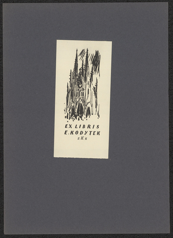 Václav Boštík – Exlibris E. Kodytek 