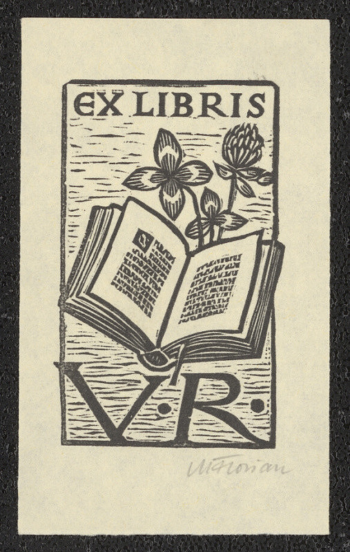 Michael Florian – Ex libris V. R. (Věra Ranýsková) 