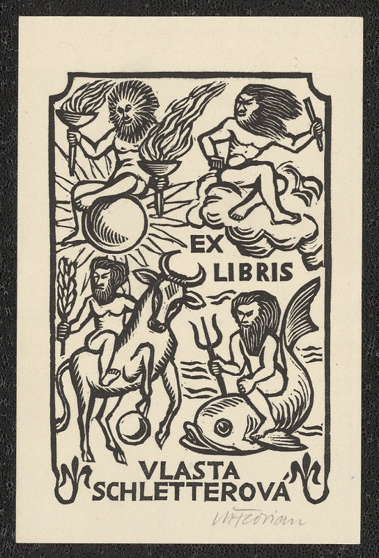 Michael Florian – Ex libris Vlasta Schletterová 