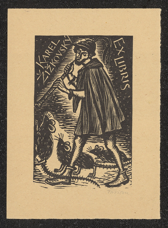 Michael Florian – Karel Žižkovský exlibris 