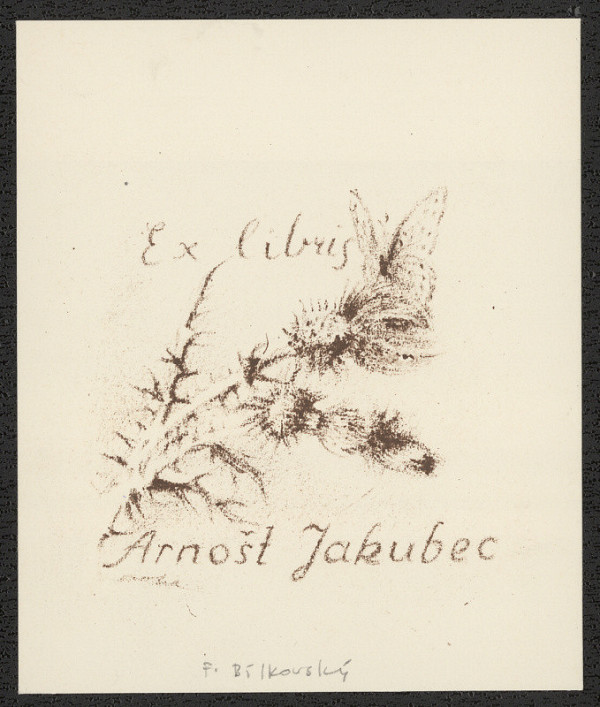 František Bílkovský – Exlibris Arnošt Jakubec 