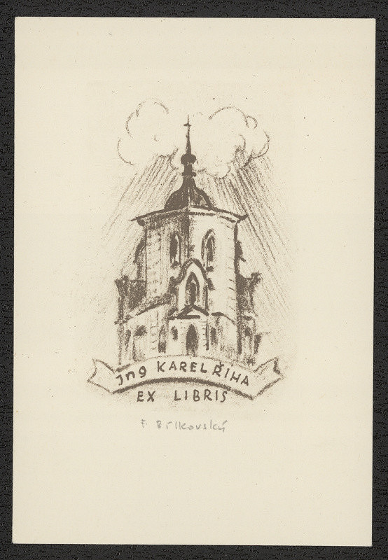 František Bílkovský – Exlibris Ing. Karel Říha 