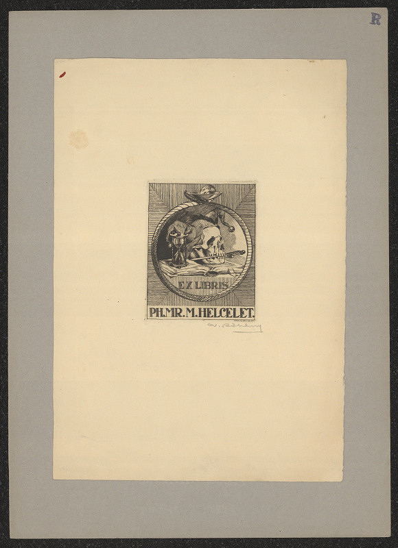Vladislav Röhling – Ex libris Ph.Mr. M. Helcelet 