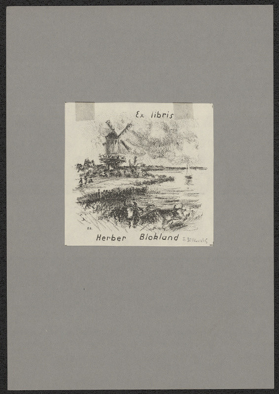 František Bílkovský – Exlibris Herbert Blokland 