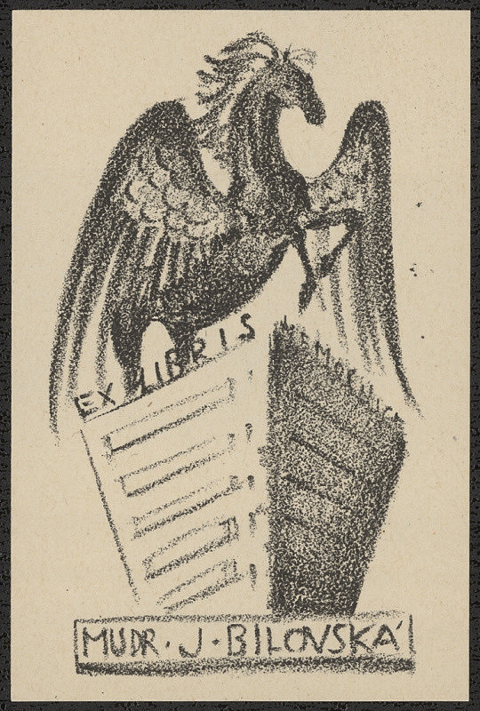 Dobroslava Bilovská – Exlibris MUDr. J.Bílovská 