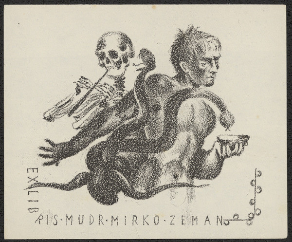 Dobroslava Bilovská – Exlibris MUDr. Mirko Zeman 