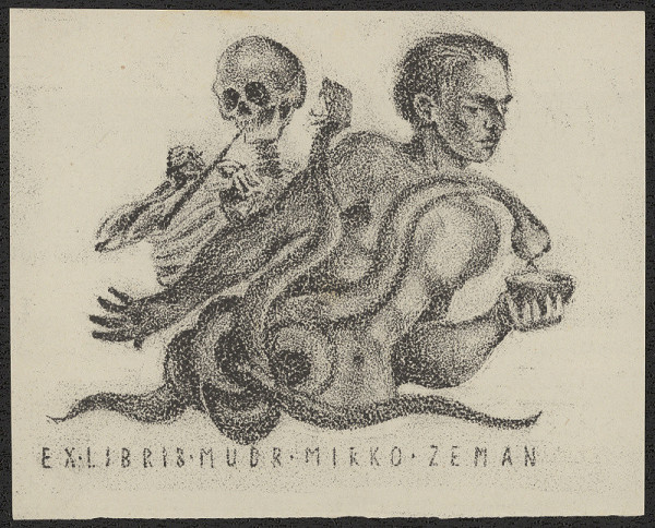 Dobroslava Bilovská – Exlibris MUDr. Mirko Zeman 