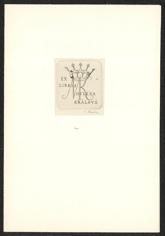 Cyril Bouda – Exlibris Milena Králová 