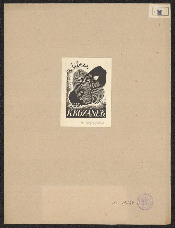 Marie Hlobilová-Mrkvičková – JUDr. K. Kozánek 