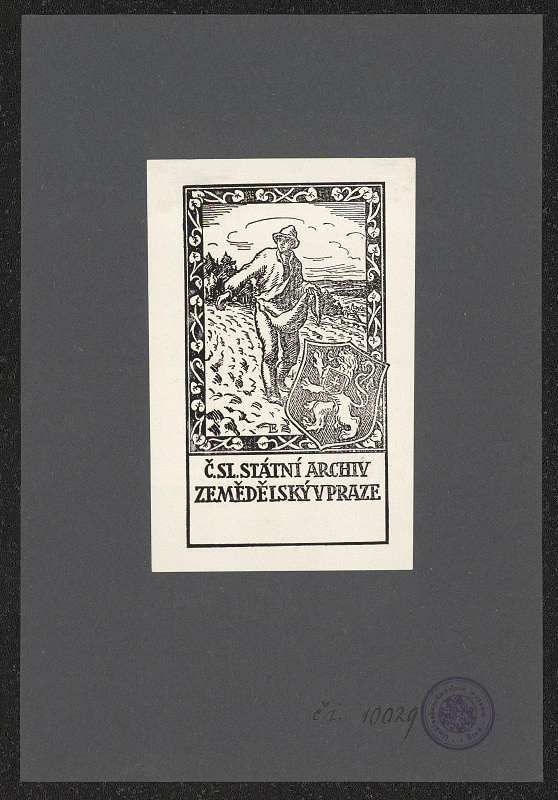 Richard Lander – Čsl. státní archiv zemědělský v Praze 