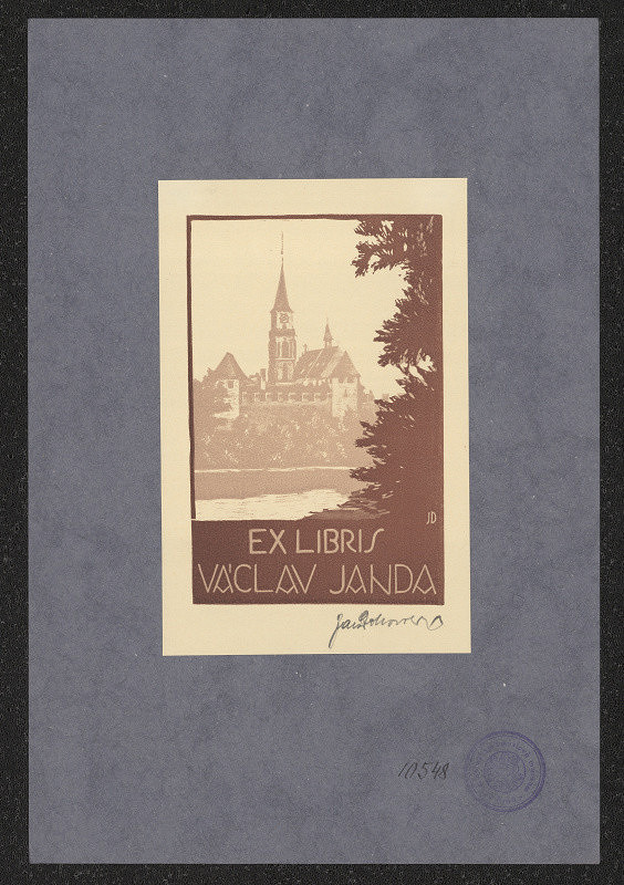 Jaroslav Dobrovolský – Ex libris Václav Janda 