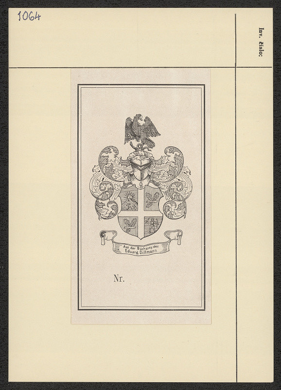 Eduard Döcker jun. – Aus der Bücherey des Eduard Dillmann, Kornenburg 