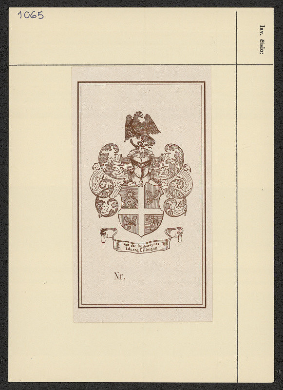 Eduard Döcker jun. – Aus der Bücherey des Eduard Dillmann, Kornenburg 