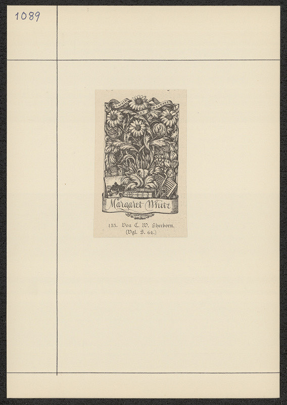 Charles William Sherborn – Margaret White 