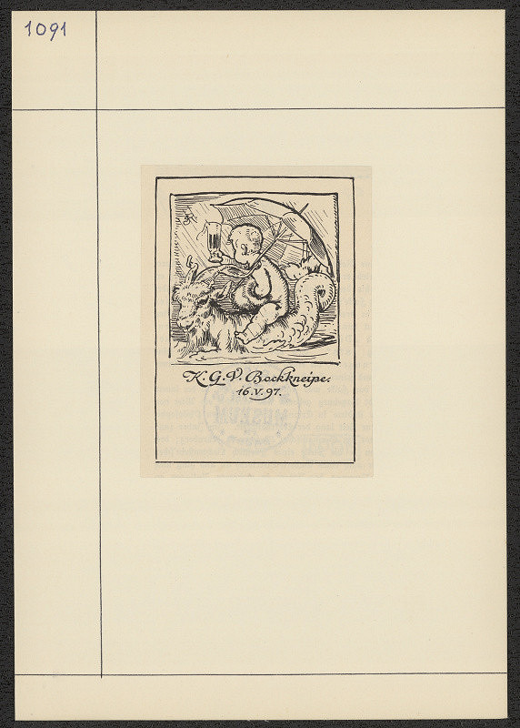 neznámý – K. G. V. Bockkneipe, 16. V. 1897 