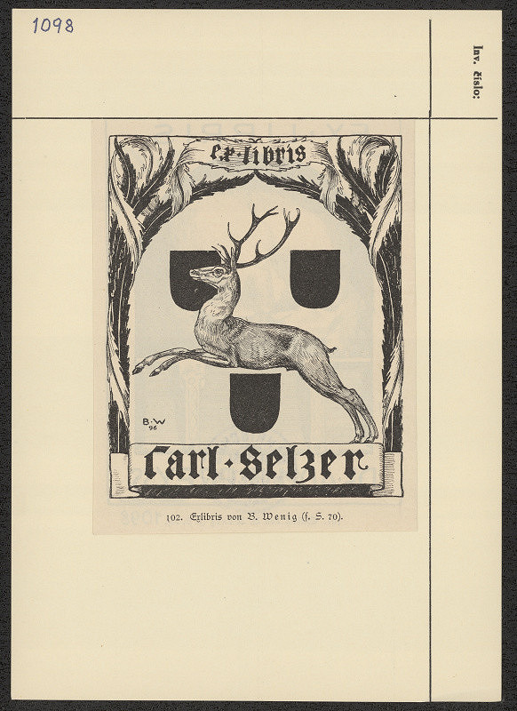 Bernhard Wenig – Ex libris Carl Selzer 