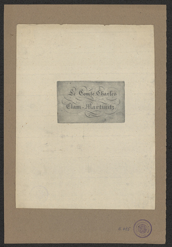 neznámý – Clam- Martinitz 