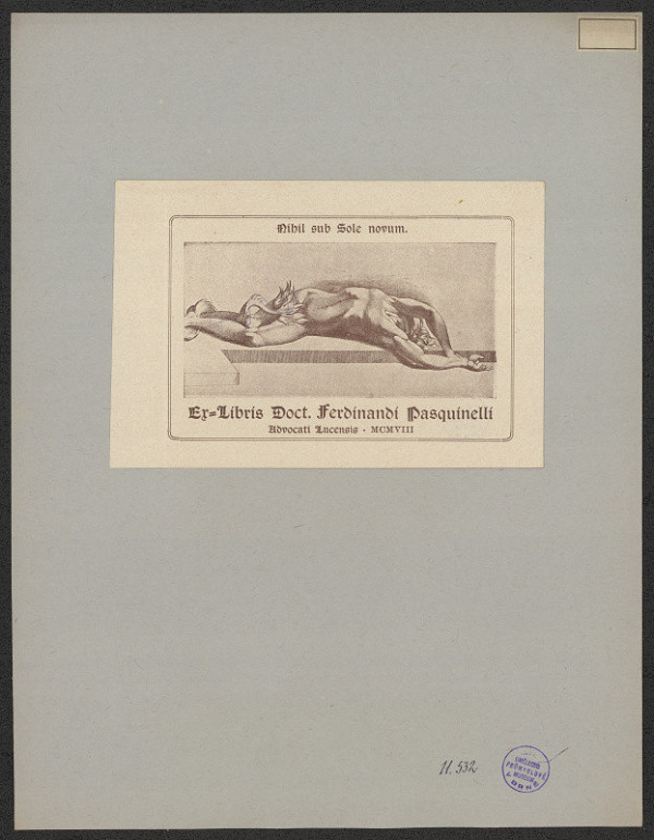 neznámý – JUDr. Pasquinelli Ferd., advokát 