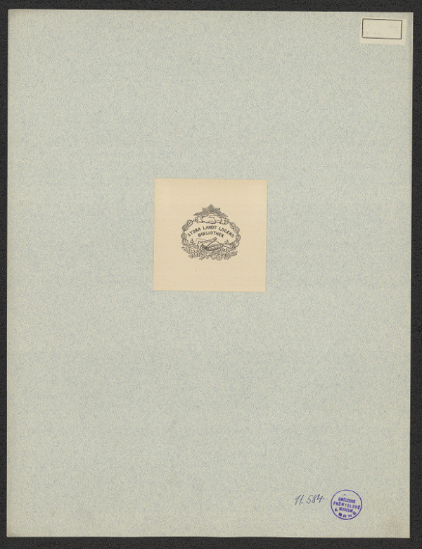 neznámý – Stora Landt Logens Bibliothek 