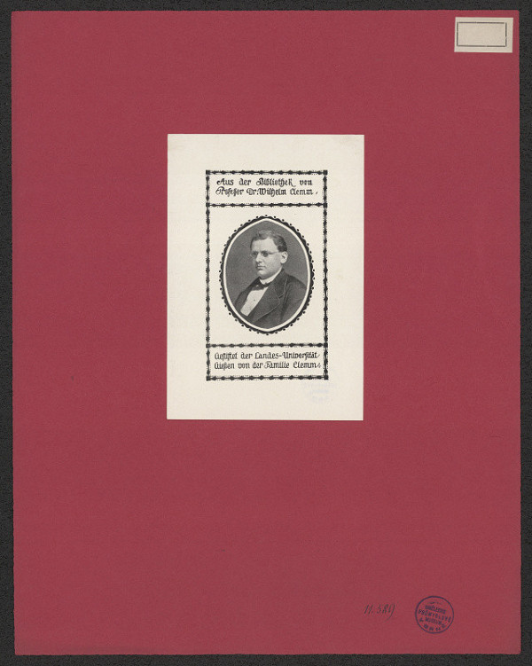 neznámý – Prof. Dr. Clemm Wilhelm 