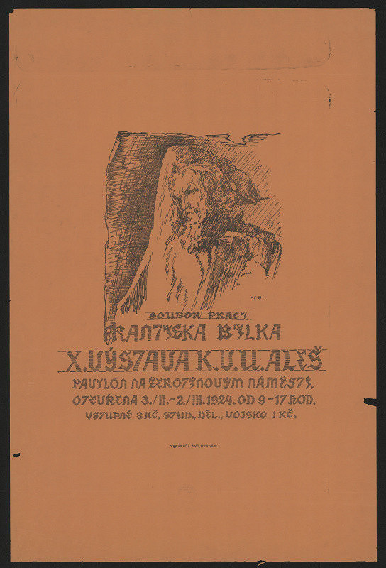 František Bílek – Výstava Fr. Bílka v Brně (K.V.U. Aleš 1924) 
