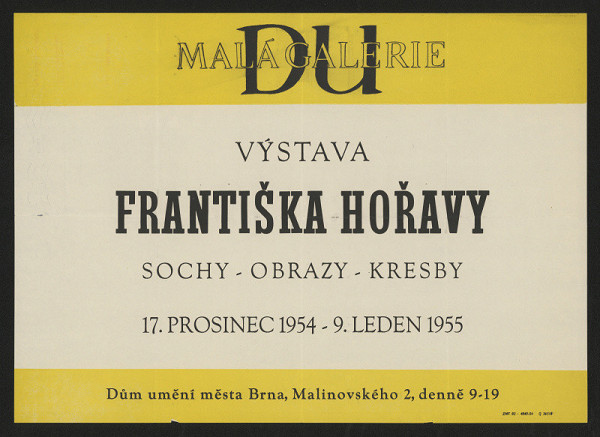 neznámý – Sochy - obrazy - kresby F. Hořavy 