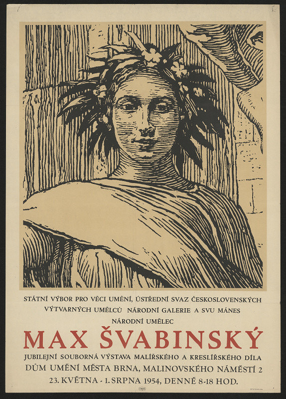 neznámý – Max Švabinský, souborná výstava malířs.a kreslířs.díla v DU-Brno 