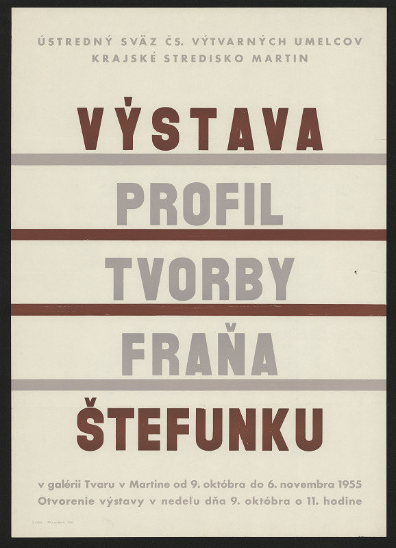 neznámý – Profil tvorby Fraňa Štefunku 