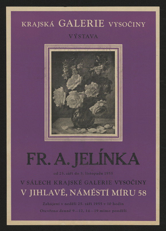 neznámý – Krajská galerie Vysočiny. Výstava Fr. A. Jelinka 