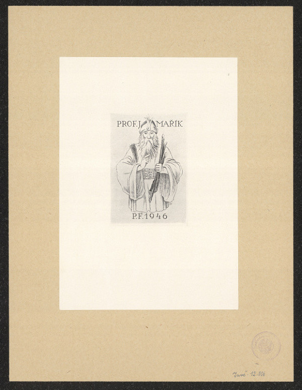 Jaroslav Mařík – Novoročenka 1946 