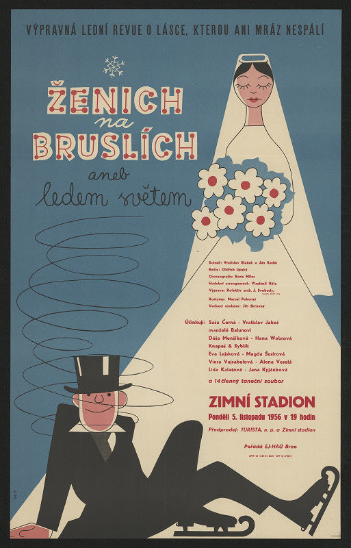 neznámý – Lední revue. Ženich na bruslích neb ledem světem 