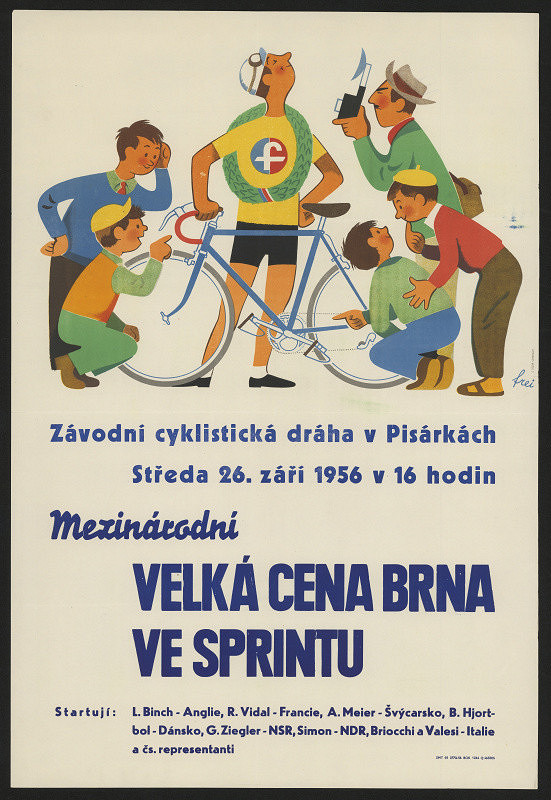  – Mezinárodní velká cena Brna ve sprintu v Pisárkách 26.9.1956 