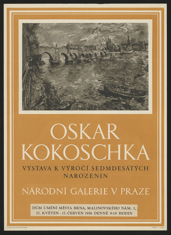 neznámý – Oskar Kokoška. Výstava k výročí sedmedesátých narozenin 