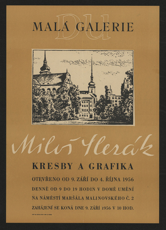 Miloš Slezák – Miloš Slezák, kresby a grafika v Malé galerii DU Brno 