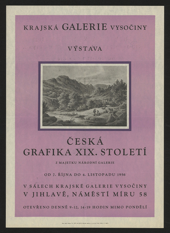 neznámý – Výstava Česká grafika XIX. Století 