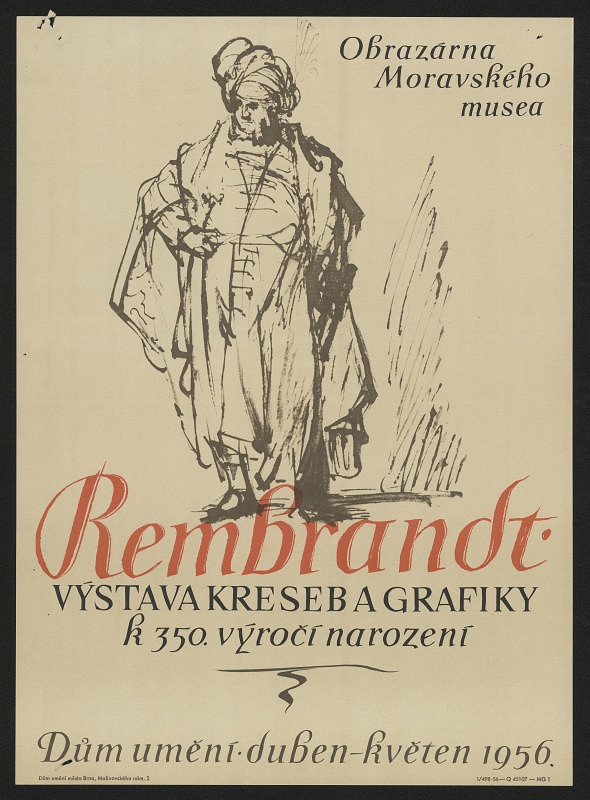 neznámý – Rembrandt. Výstava kreseb a grafiky k 350. výročí narození 