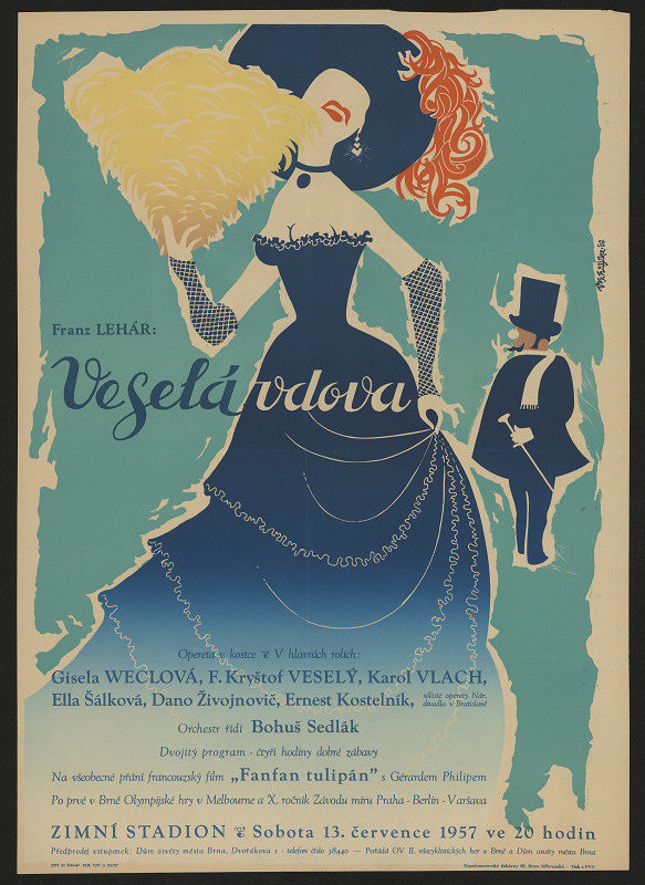 Vladimír Bernard Růžička – Veselá vdova, opereta a Fanfán tulipán, fran. film 