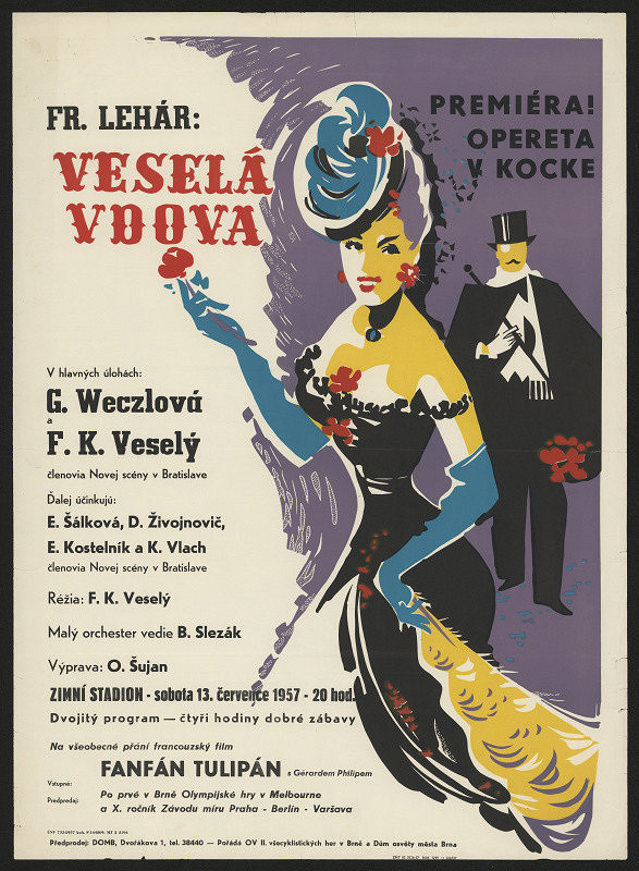 Vladimír Bernard Růžička – Veselá vdova, opereta a Fanfán tulipán, fran. film 