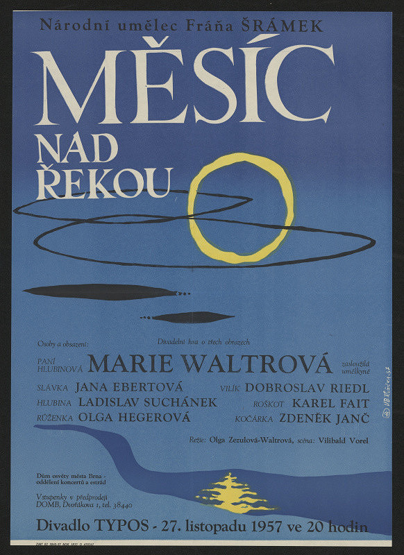 Vladimír Bernard Růžička – Fr. Šrámek, Měsíc nad řekou 