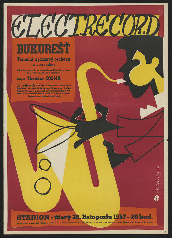 Vladimír Bernard Růžička – Elektrocord - Bukurešť, Stadion 26.11.1957 