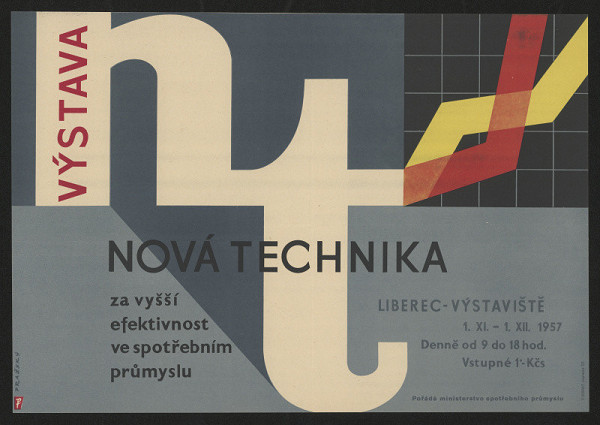 Adolf Pražský – Nová technika, Liberec-Výstaviště 1.11.-1.12.1957 