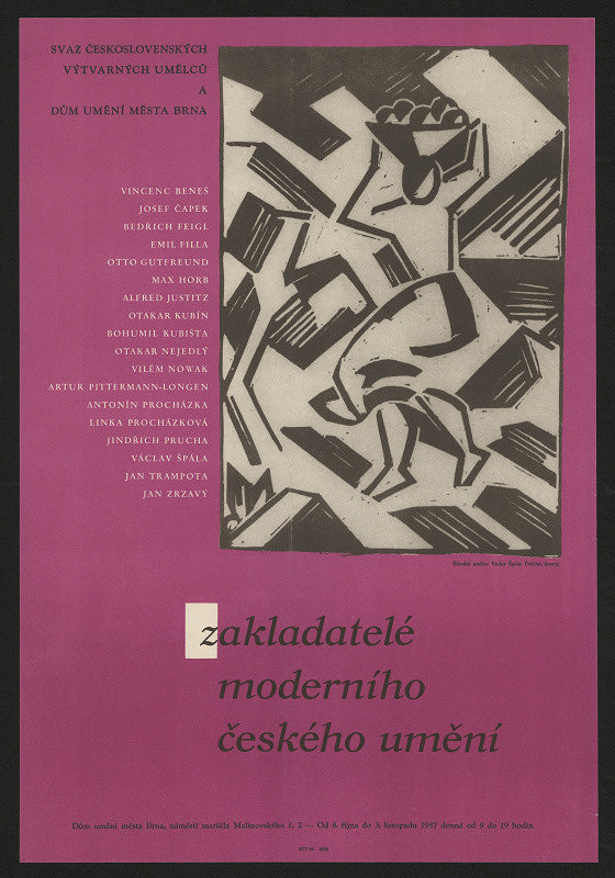 neznámý – Zakladatelé moderního umění. Pořádá SČVU a Dům umění Brno 
