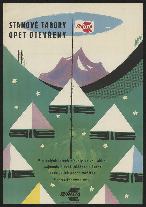 neznámý – Turista. Otevření stanových táborů 