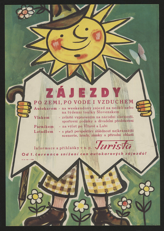 neznámý – Zájezdy n.p. Turista za znížené ceny od 1.8. 