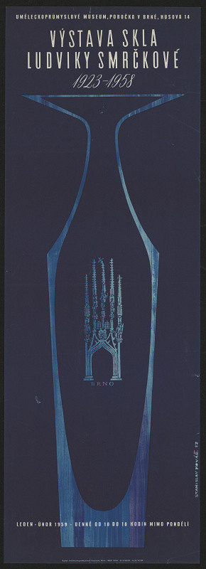 Stanislav Kovář – Výstava skla Ludviky Smrčkové 1923-1958 UPM Brno, Husova 14 