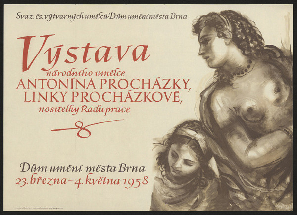 neznámý – Výstava Antonína Procházky a Linky Procházkové 