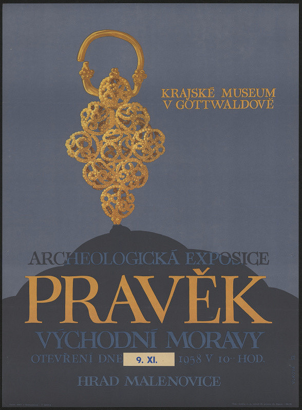 Vlková – Pravěk východní Moravy, archeologická expozice. Hrad Malenovice 