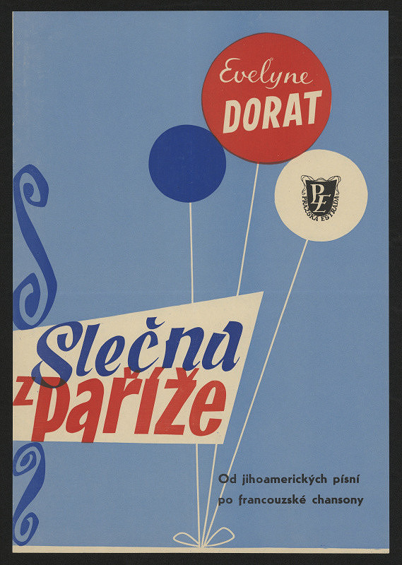 neznámý – Slečna z Paříže, Evelyne Dorát. Koncert písní a chansonu 