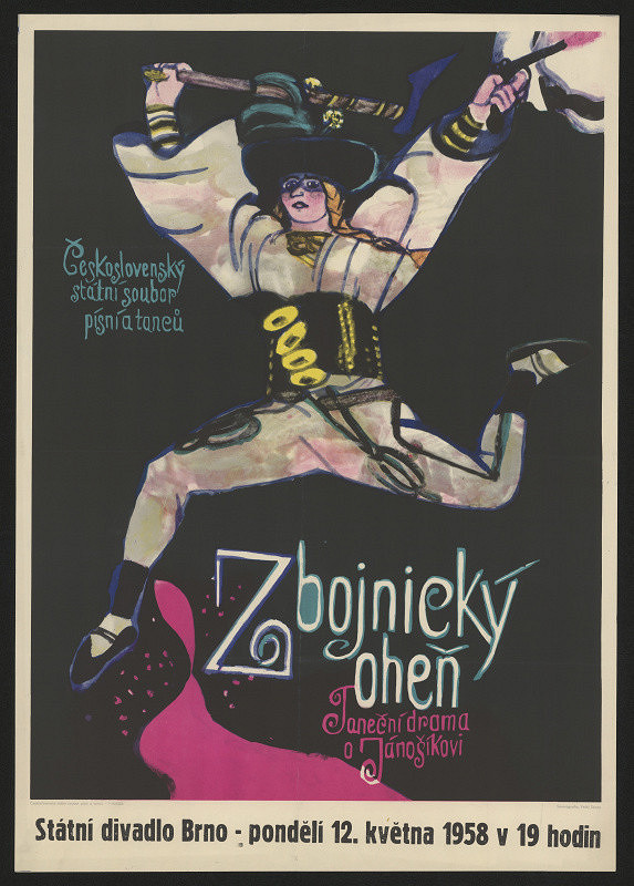 neznámý – Zbojnický oheň, taneční drama o Jánošíkovi, St. divadlo Brno 