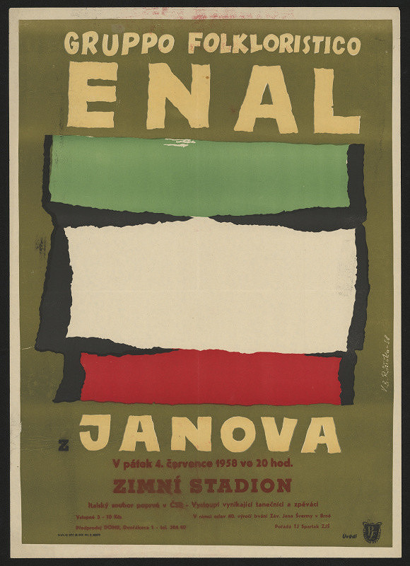 Vladimír Bernard Růžička – Gruppo folkloristico Janova, Zimní stadion, Brno 